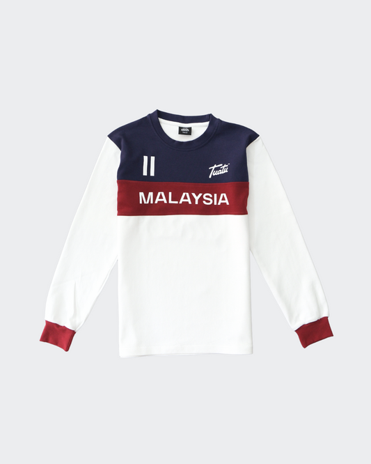 BAJU MALAYSIA Women's Tee in Blue/Red