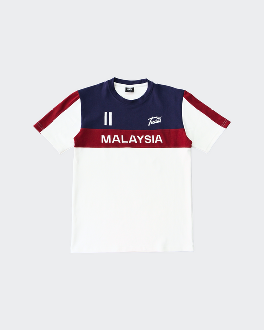BAJU MALAYSIA Tee in Blue/Red