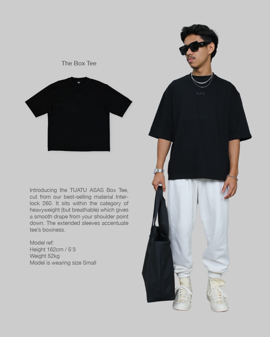 ASAS Box Tee in Black