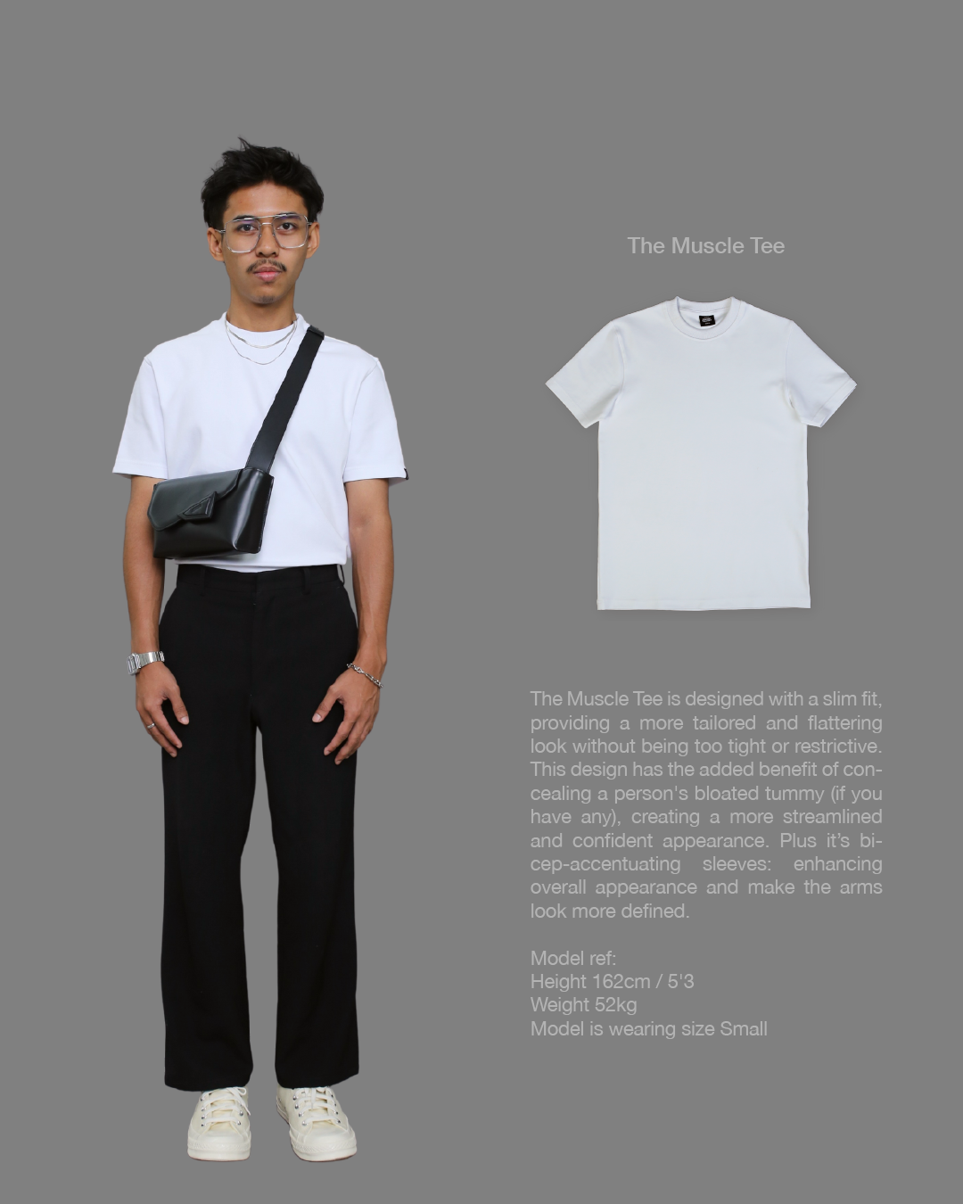 ASAS Muscle Tee in White