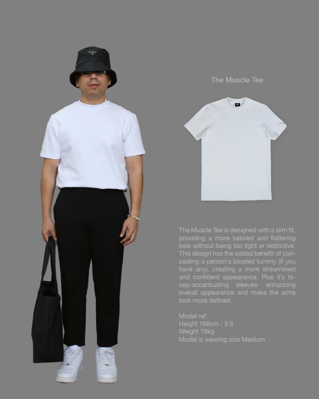 ASAS Muscle Tee in White