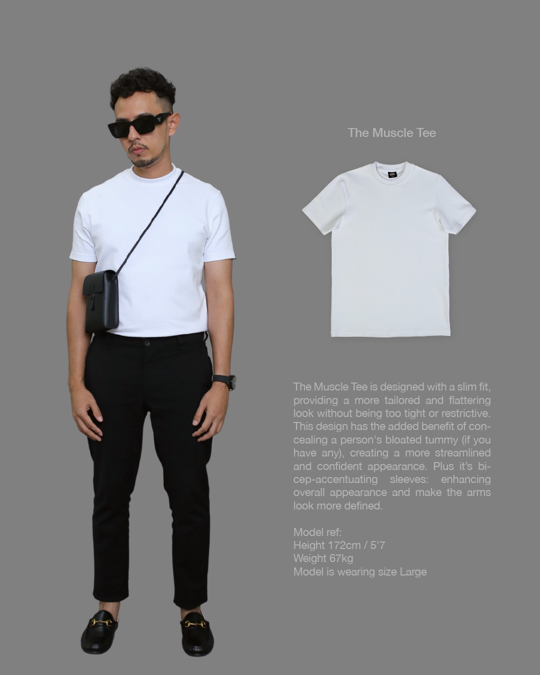 ASAS Muscle Tee in White
