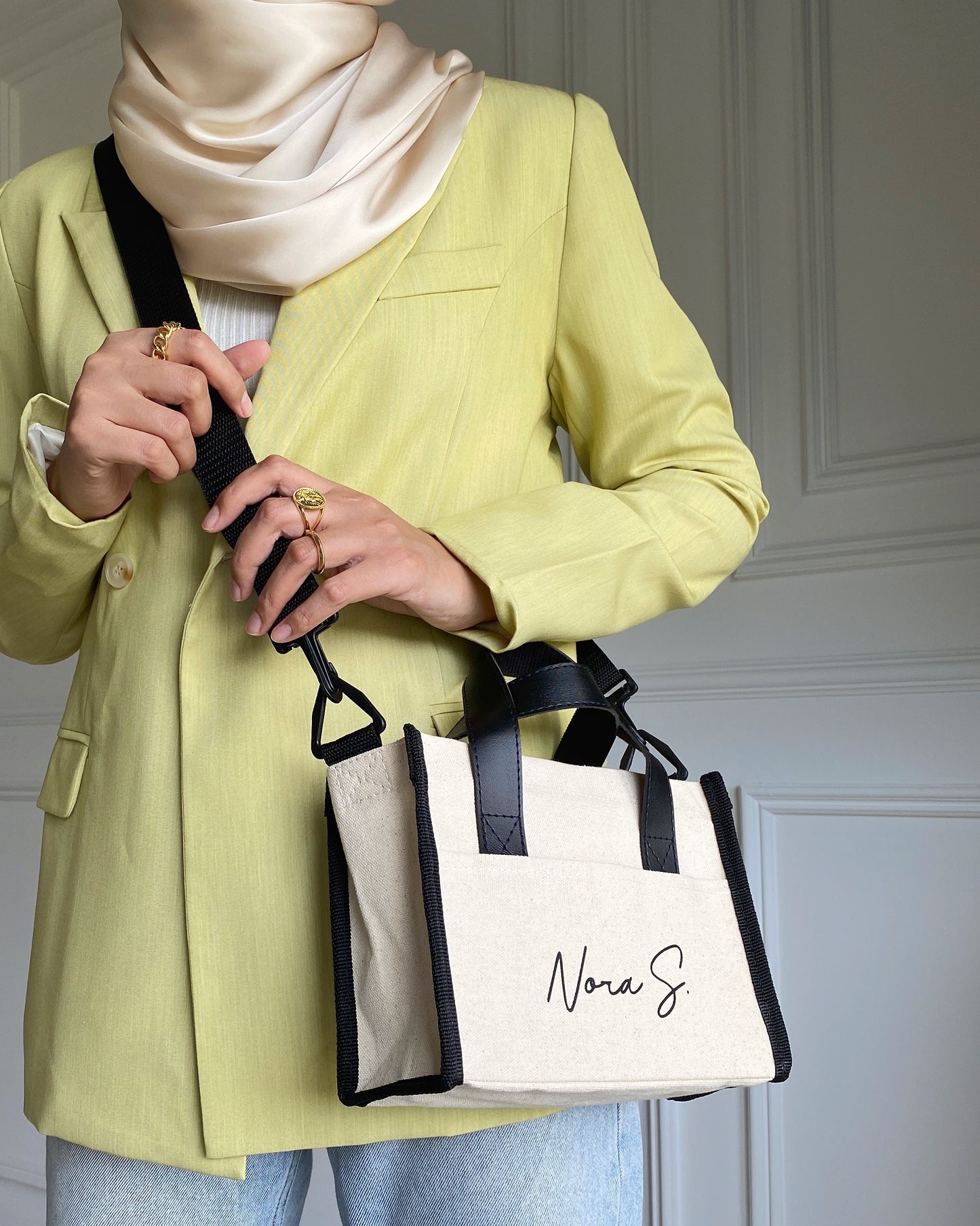Personalised Sling Bag (Vol. II) in B/W