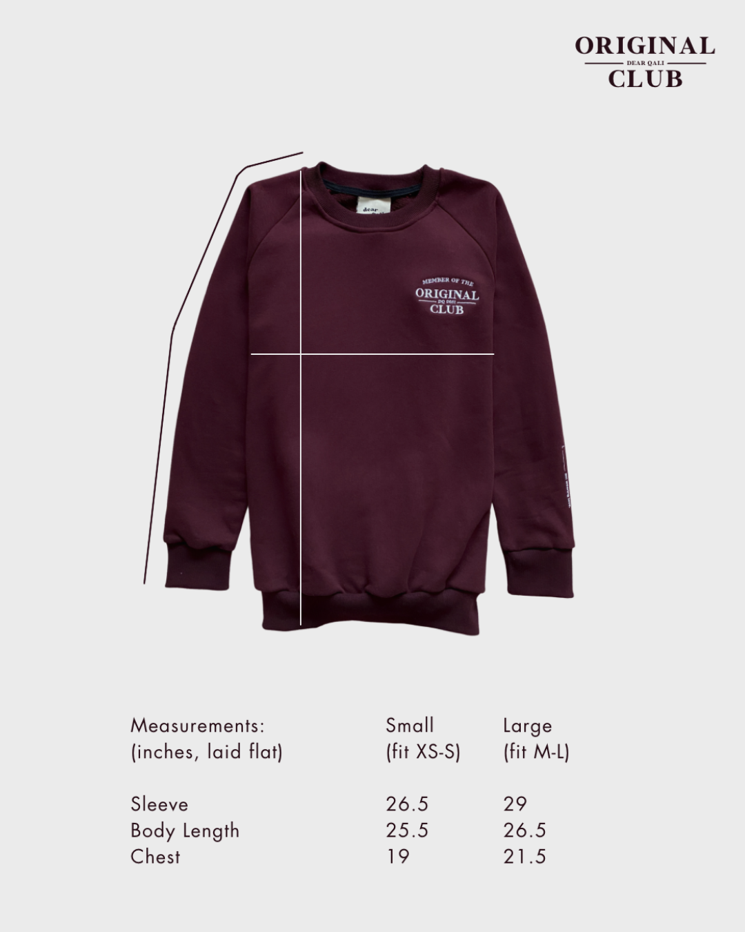 Original Club Sweatshirt in Plum