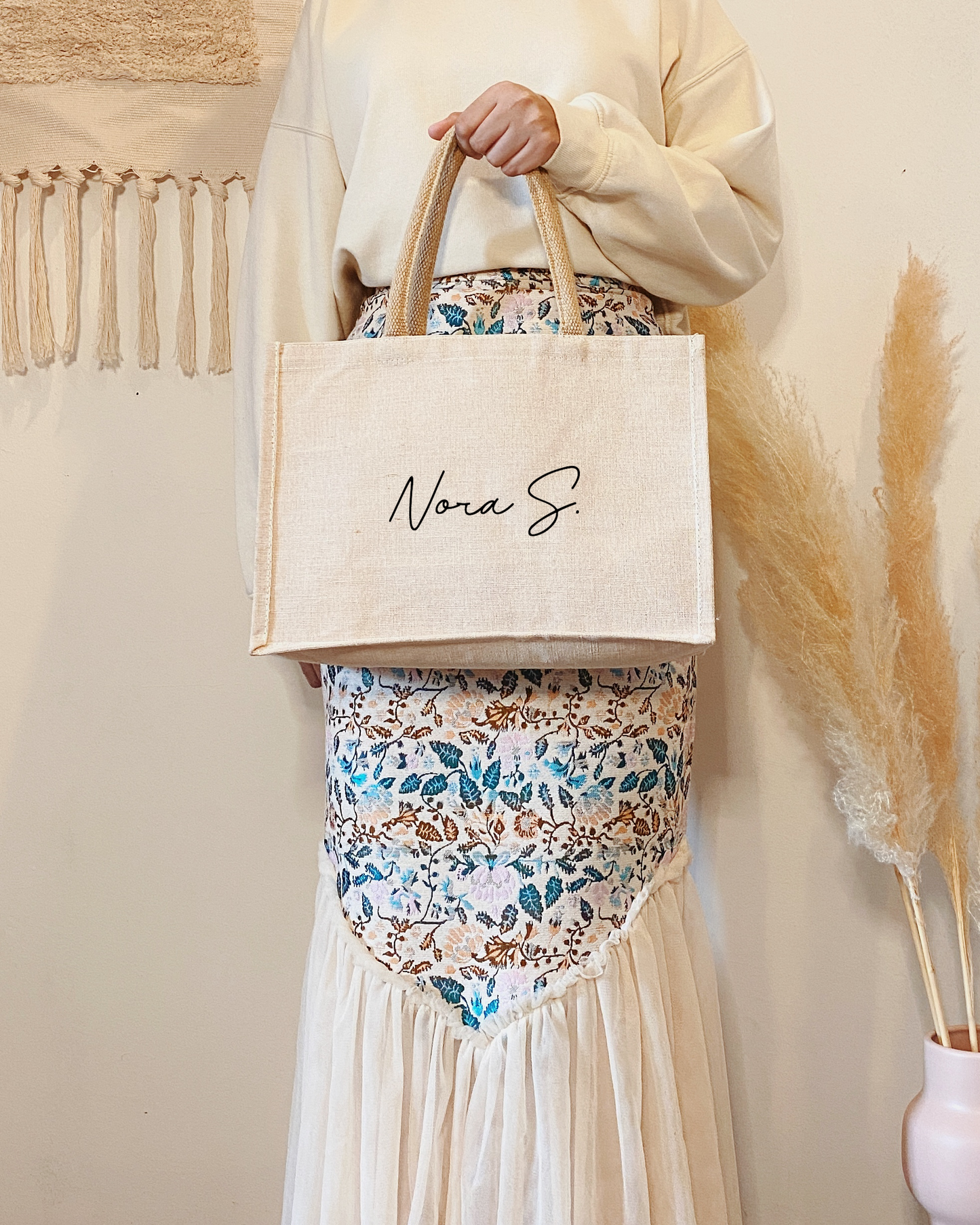 Personalised La Petit Bag in Beige