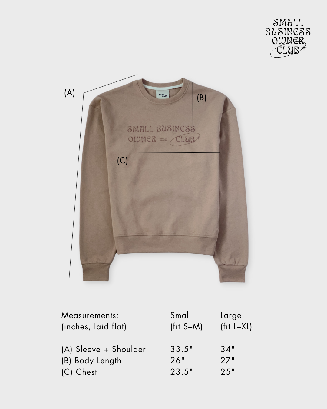 SBOC Sweatshirt in Caramel