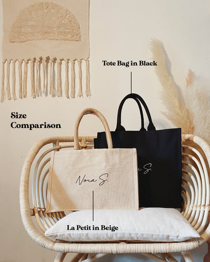 Personalised La Petit Bag in Beige
