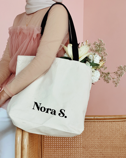 Personalised GO Bag in Off-White